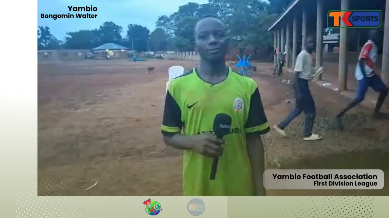 Yambio Star FC Winger Biko Bage James Speaking to Bongomin Walter.