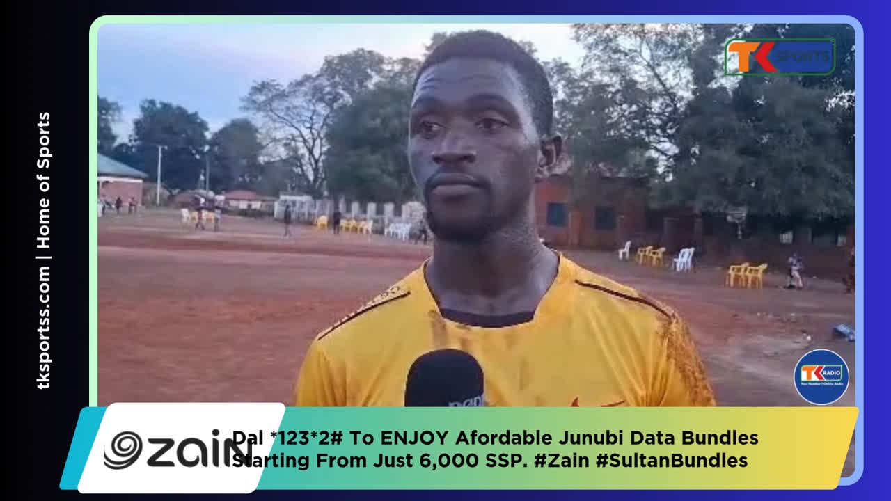 Super Eagle FC Midfielder Angel Tata Reacting After The 1-1 Draw