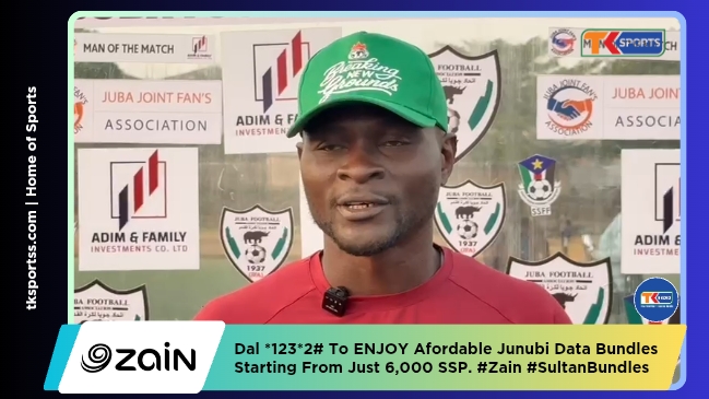 El Merriekh Juba Assistant Coach Richard Ola Reacts After His Team Thrashed Gudele FC