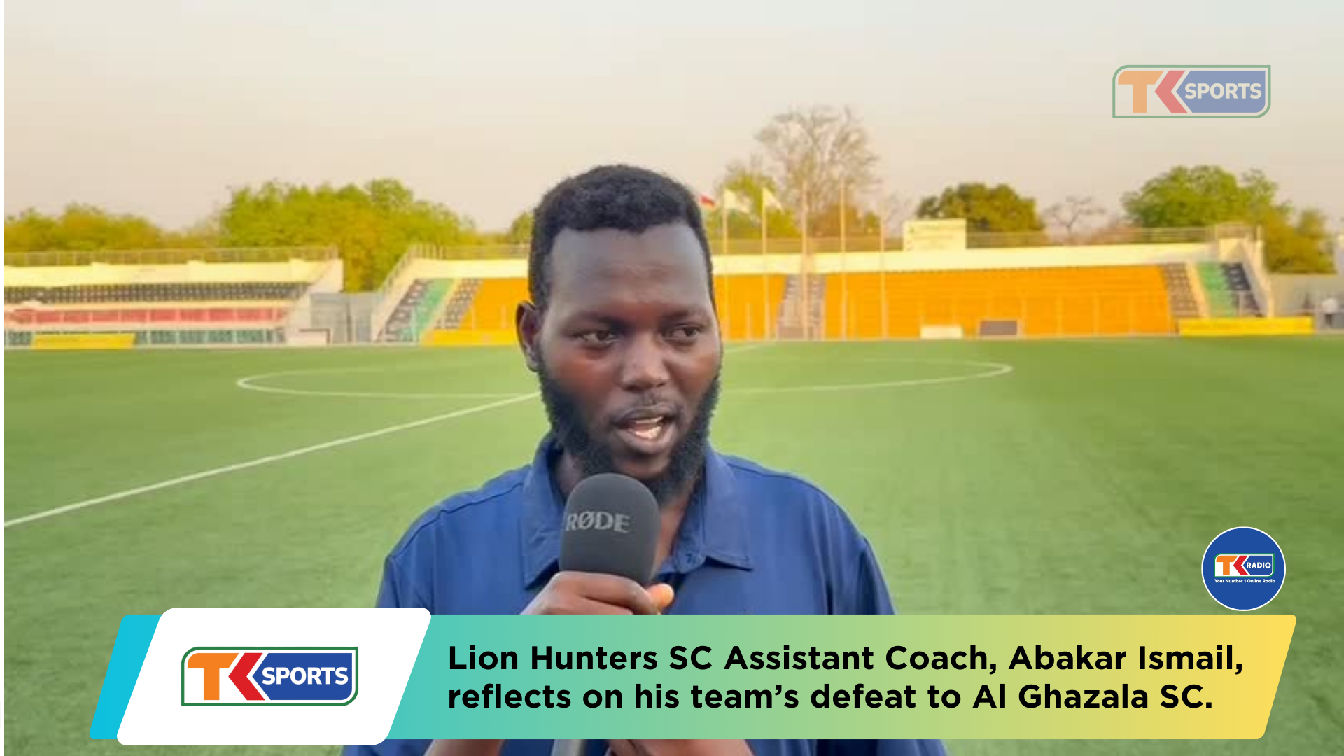 Lion Hunters SC Assistant Coach, Abakar Ismail, reflects on his team’s defeat to Al Ghazala SC