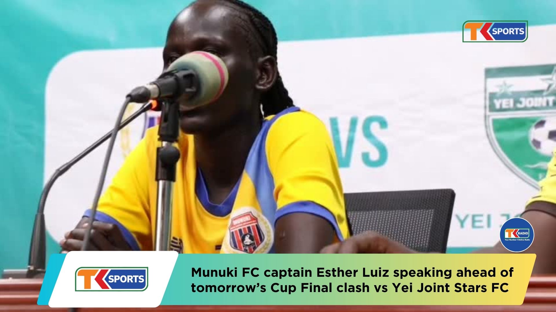 Munuki FC captain Esther Luiz speaking ahead of tomorrow’s Cup Final clash vs Yei Joint Stars FC