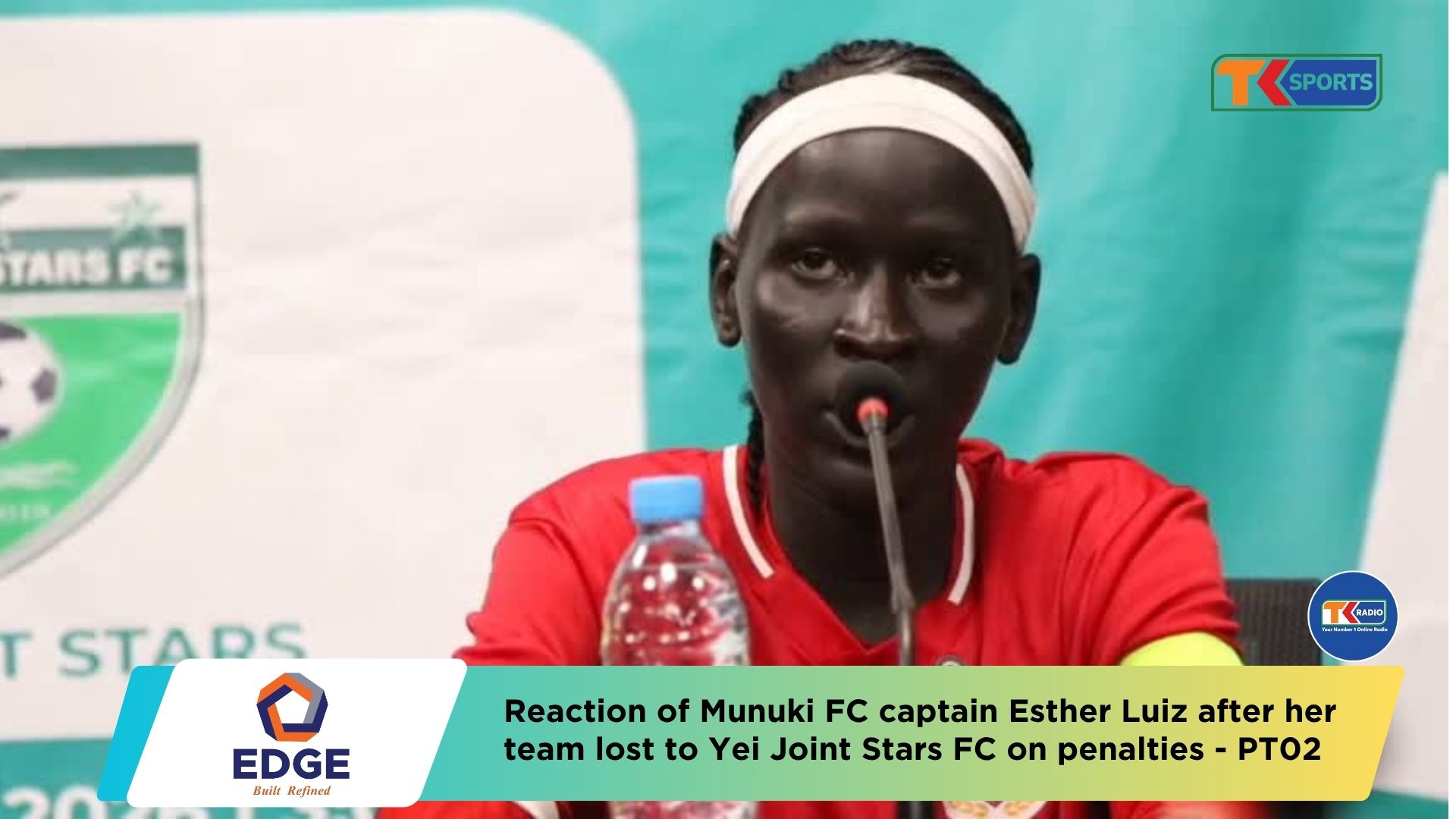 Reaction of Munuki FC captain Esther Luiz after her team lost to Yei Joint Stars FC on penalties - PT02